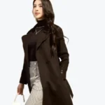 Double Breasted Long Wool Coat Side - Rare Jackets