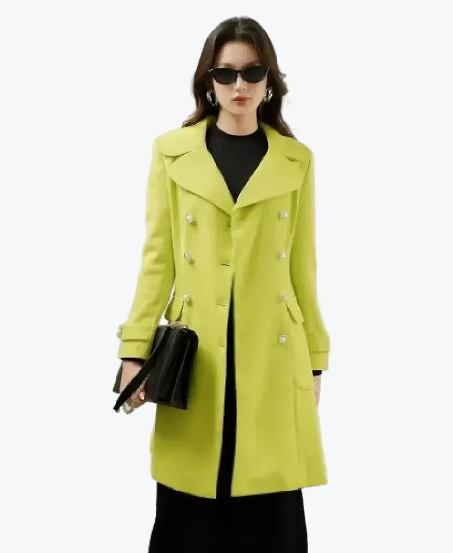 Sixdo Long Woven Coat Front - Rare Jackets