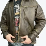 90s Vintage Grunge Distressed Biker Leather Jackets Rare Jacket