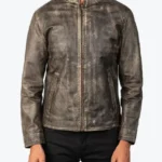 Alex Leather Biker Jackets Distressed Brown Rare Jacket