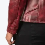 Alex Leather Biker Jackets Red Sleeves Rare Jacket