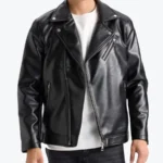American Black Biker Leather Jacket
