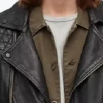 Brad’s Leather Biker Jacket Collar Rare Jacket
