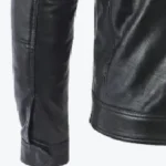 Cafe Racer Black Leather Jacket Sleeves Rare Jacket