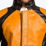 Cole Macgrath Biker Leather Jacket Collar Rare Jacket