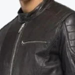 Men Black Cafe Racer Jacket Collar - Rare Jackets