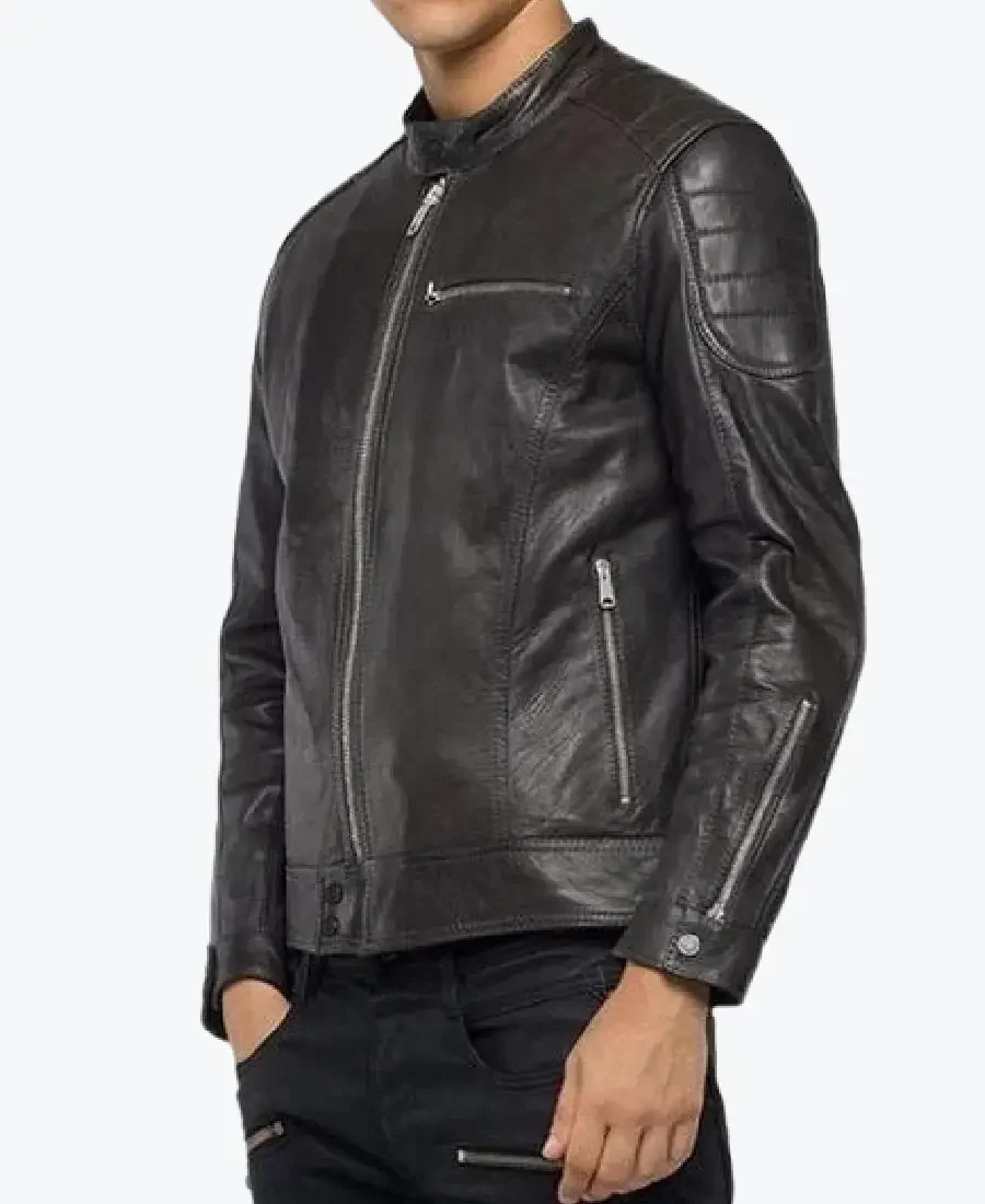 Men Black Cafe Racer Jacket - Rare Jackets