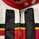 Dolce & Gabbana Leather Biker Jacket Collar Rare Jacket