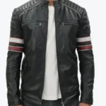 Madrid Black Quilted Leather Racing Jackets Rare Jacket