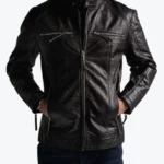 Men Black Divo Cafe Racer Jackets Rare Jacket