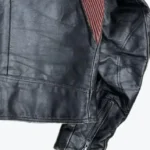 Men's Asymmetrical Black And Brown leather Biker jacket SLeeves Rare Jacket