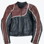 Men's Asymmetrical Black And Brown leather Biker jackets Rare Jacket