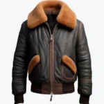 Men’s B3 Bomber Fur Coat Leather Jacket Rare Jacket
