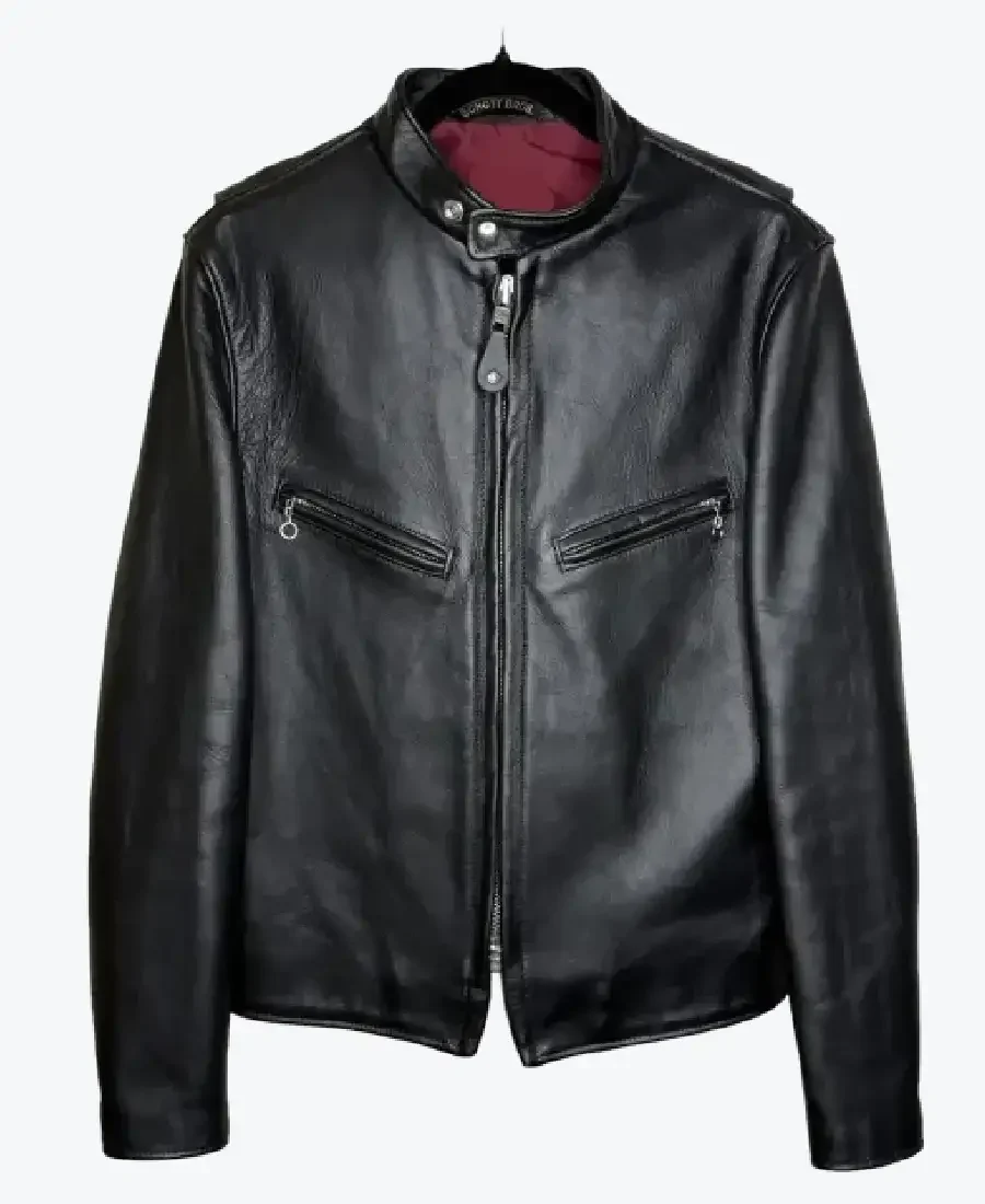 Men's Black Motorcycle Leather Jackets Rare Jacket