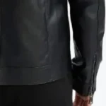 Men's Black Quilted Biker Leather Jacket Sleeves Rare Jacket