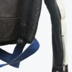 Men's Courreges Block Leather Biker Jacket Sleeves Rare Jacket