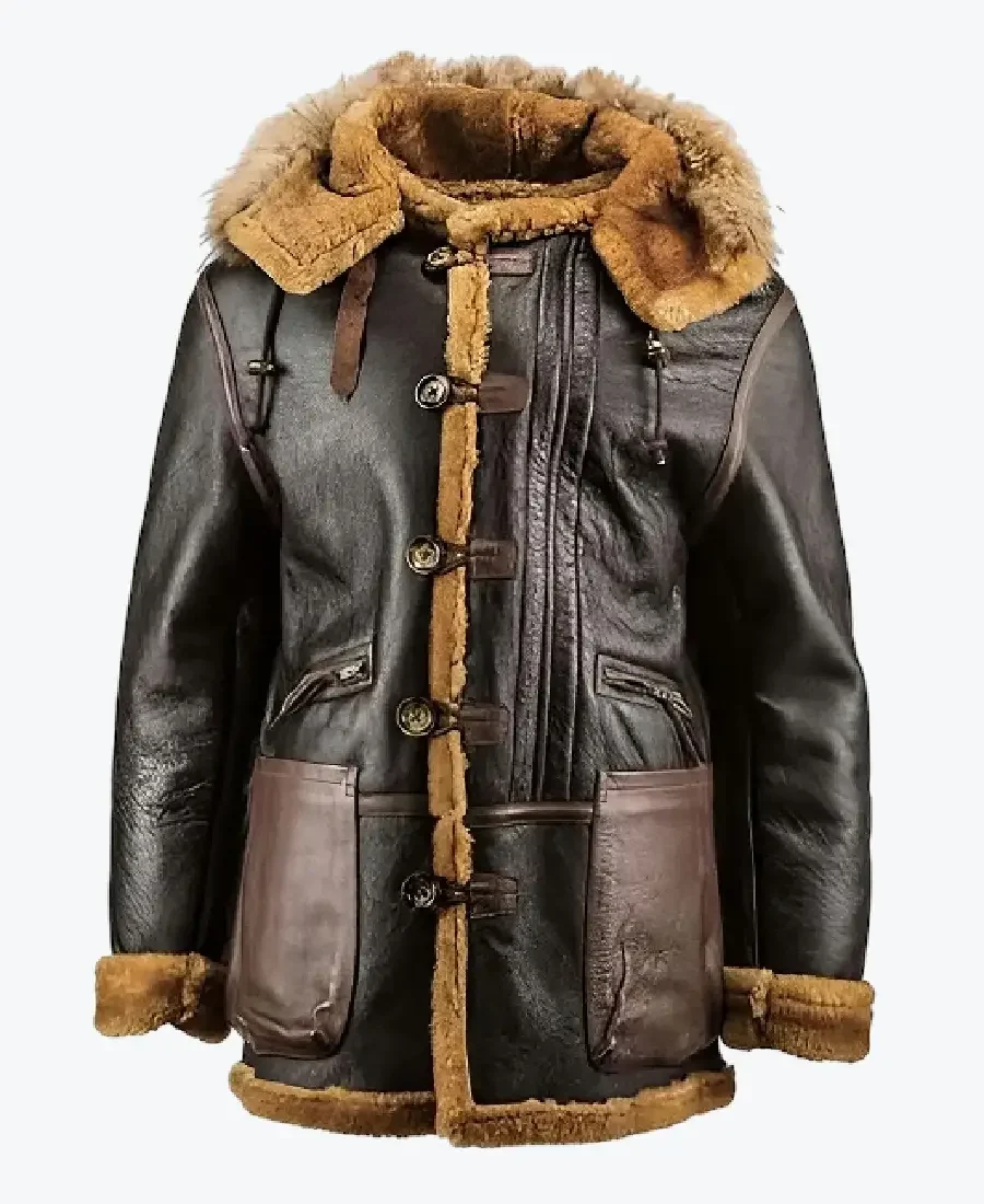 Men’s Dark Brown B-7 Bomber Leather Jackets Rare Jacket