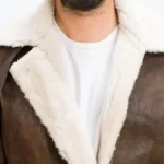 Men's Forest Double Face Shearling Jacket Collar Rare Jacket