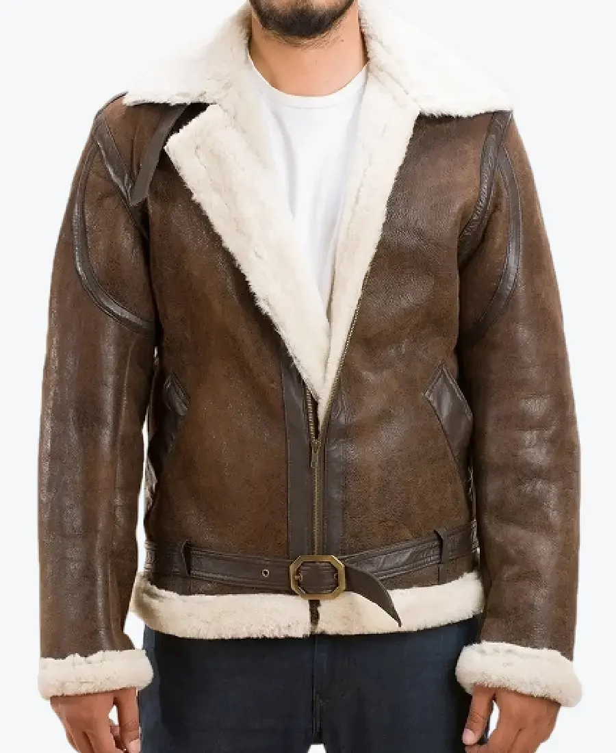 Men's Forest Double Face Shearling Jackets Rare Jacket