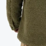 Men’s Oversized Sherpa Olive Jacket SLeeves Rare Jacket