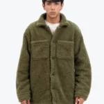 Men’s Oversized Sherpa Olive Jackets Rare Jacket