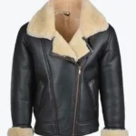 Men’s Shearling Black Leather B3 Jackets Rare Jacket
