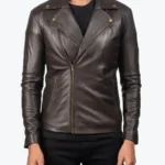 Noah Brown Leather Biker Jackets Rare Jacket