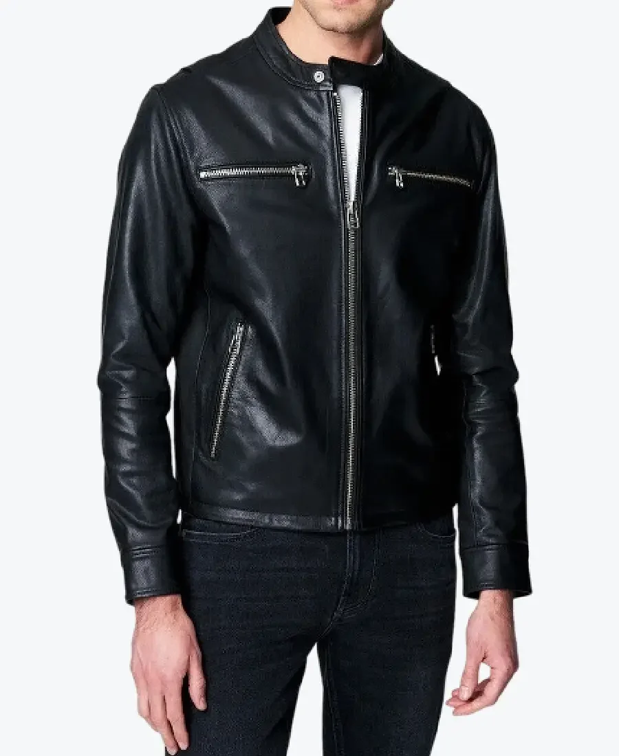 Roy Kent Black Biker Leather Jackets Rare Jacket