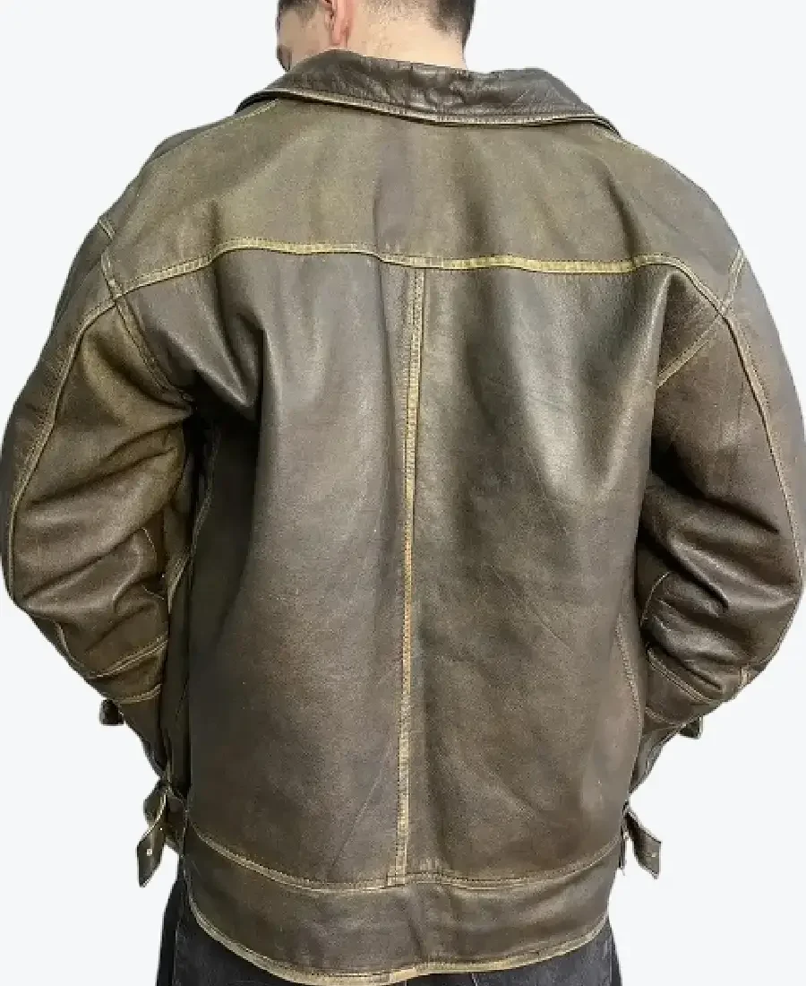 Shop The 90s Vintage Grunge Distressed Biker Leather Jackets Rare Jacket