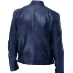 Biker Casual Zipper Leather Jacket - Image 12