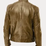 Biker Casual Zipper Leather Jacket - Image 10