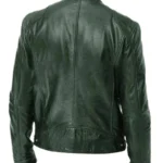 Biker Casual Zipper Leather Jacket - Image 8