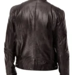 Biker Casual Zipper Leather Jacket - Image 4