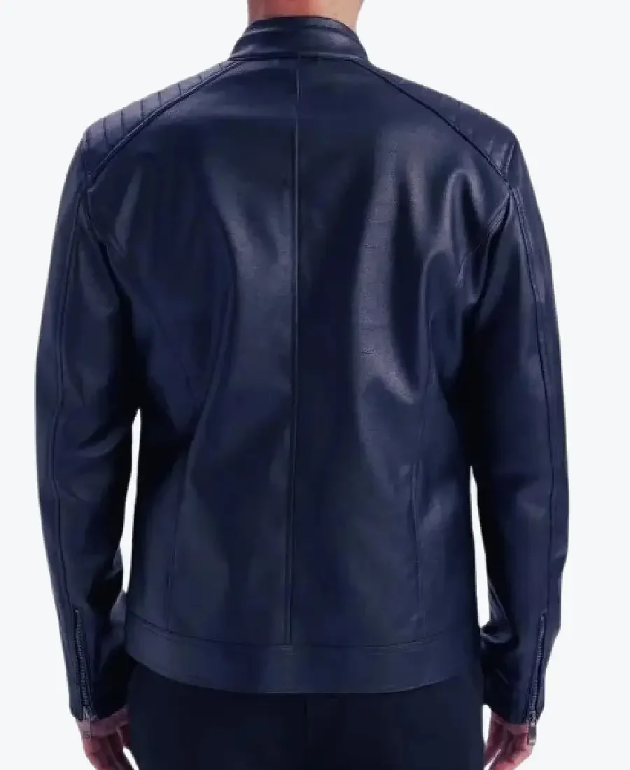 Shop The Blue Cafe Racer Genuine Leather Jackets Rare Jacket