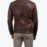Shop The Dean Leather Biker Jacket Browns Rare Jacket