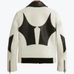 Shop The Geometric Cowhide Leather Biker Jackets Rare Jacket