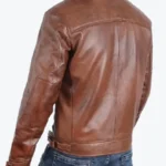 Shop The Men Brown Cafe Racer Leather Jackets Rare Jacket
