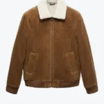 Shop The Men Corduroy Brown Bomber Jacket - Rare Jackets
