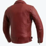 Shop The Men's Blaze Burgundy Motorcycle Leather Jackets Rare Jacket