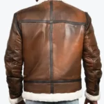 Shop The Men’s Brown Leather Faux Shearling Jacket Rare Jacket