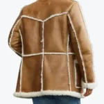 Shop The Men’s Brown Shearling Suede Leather Jacket Rare Jacket
