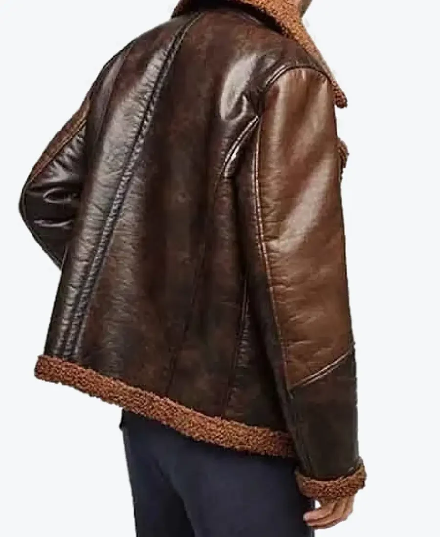 Shop The Men’s Chan Dark Brown Shearling Leather Jackets Rare Jacket