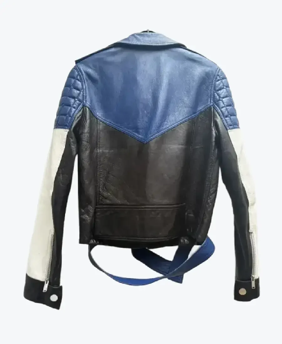 Shop The Men's Courreges Block Leather Biker Jackets Rare Jacket