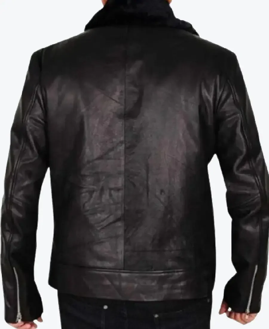 Shop The Men's Lapel Style Black Biker Leather Jackets Rare Jacket