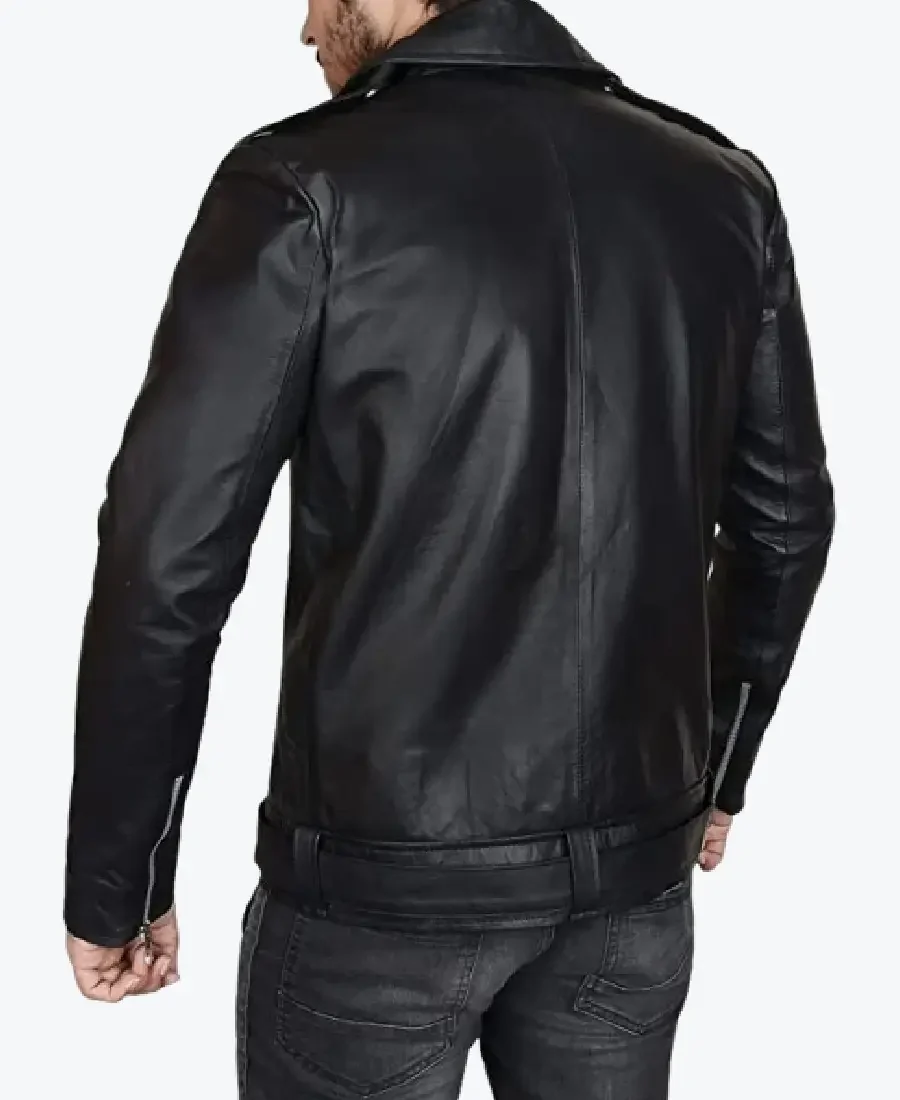 Shop The Men's Negan Leather Biker Jacket - Rare Jackets