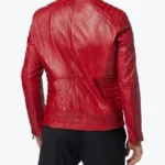 Shop The Mens Red Leather Biker Jackets Rare Jacket