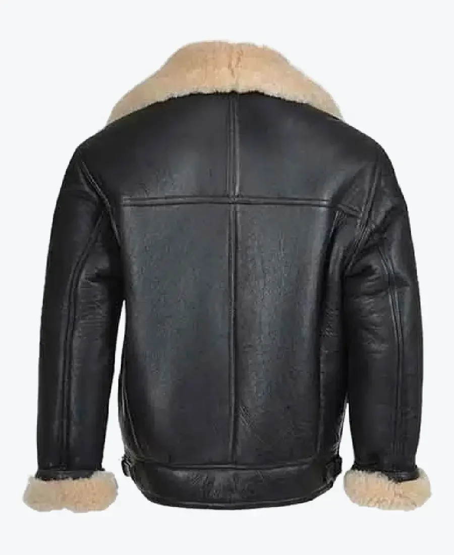 Shop The Men’s Shearling Black Leather B3 Jackets Rare Jacket