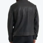Shop The Men's Simple Black Leather Biker Jackets Rare Jacket