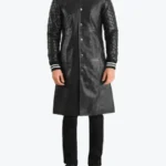 Shop The Men's Wilde Black Leather Varsity Coat - Rare Jackets
