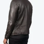 Shop The Noah Brown Leather Biker Jackets Rare Jacket